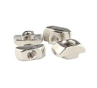 Tuercas con ranura en T, Tuercas en T con ranura de acero al carbono 20 piezas M4 M5 for extrusión de aluminio 2020 3030 4040(3030,M5 x 20Pieces)