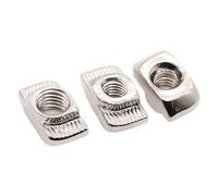 Tuercas con ranura en T, Tuercas en T M3-M8 for impresora 3D 2020 3030 4040 4545 perfiles plateados 10/20/50/100 piezas(45-M8 10pcs)