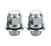 Tuercas cromadas M12x1.5 para Toyota para Lexus - Tuercas de rueda de extremo cerrado de bellota Asiento cónico de 60 grados - Reemplazo directo OEM 9094201033 - Acabado de acero plateado