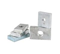Tuercas Cuadradas 10/50 piezas Tuercas cuadradas M3 M4 M5 M6 M8 rectangulares delgadas deslizantes de bloque Acero al carbono cincado Accesorio for perfil aluminio(10pcs,M6x20x10x5)