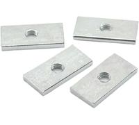 Tuercas cuadradas, 10/ 50pcs M3 M4 M5 M6 M8 Bloque deslizante de tuercas rectangulares delgadas acero al carbono galvanizado