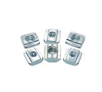 Tuercas cuadradas con bloque deslizante en T, M3, M4, M5 y M6 for perfil de aluminio 2020, conector de aluminio for impresora 3D.(2020-M5-50PCS)