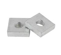 Tuercas cuadradas delgadas de acero al carbono galvanizado y cincado, bloque deslizante cuadrángulo delgado for perfil de aluminio, M2.5, M3, M3.5, M4, M5, M6, M8, 5-40 unidades(M4x15x15x3 (10pcs))