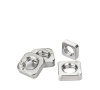 Tuercas cuadradas delgadas de acero inoxidable 304/316, 3/5/10/20/50 unidades, M3, M4, M5, M6, M8, M10 y M12, accesorios de apriete con tapa de tornillo delgada de bloqueo.(316,M10x16x8mm-5pcs)