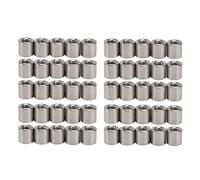 Tuercas de Acoplamiento Cilíndricas M6 304 Acero Inoxidable, 50 Piezas, Tuercas de Rosca Hembra Redondas - Alta Resistencia, Antióxido, Uso en Reparaciones y Montajes