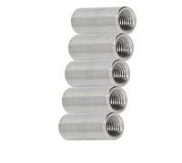 Tuercas de acoplamiento cilíndricas, tuercas de conector redondas de acero inoxidable 304, 5 piezas 5pcs M4*6 * 5