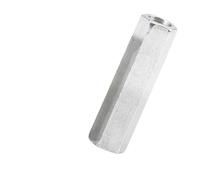 Tuercas de acoplamiento de varilla larga extensible hexagonal de acero inoxidable 304 m3 m4 m5 m6 m8 m10 m12 m14 tuerca hexagonal alargada for impresora 3D(45mm,M10 (S 17mm) 1pcs)