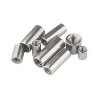 Tuercas de acoplamiento hexagonales largas, Tuerca de acoplamiento extensión columna redonda, acero inoxidable 304, varios tamaños, paquete 5-20(OD12xM8x15 (10pcs))