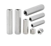 Tuercas de acoplamiento hexagonales Separadores de placa base de acero inoxidable 304, tornillos espaciadores for rack de placa base hembra, M2, M2.5, M3, M4, M5 y M6(5mm (20Pcs),M2.5)