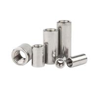 Tuercas de acoplamiento redondas, Tuercas de acoplamiento bloqueo redondas acero inoxidable M3 M16(M6x 10x6mm10pcs)