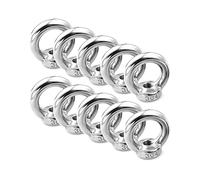 Tuercas de Anilla, 10 Piezas M5 Tuercas de Anillo, Anilla Hembra Para Levantar Acero Inoxidable 304, Accesorios de Elevación y Uso Diario