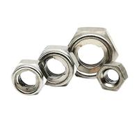 Tuercas De Bloqueo 4/10/30 Uds M3 M4 M5 M6 M8 M10 M12 M14 M16 304 A2 acero inoxidable todo inserto de Metal hexagonal tuerca bloqueo automático(20pcs M10)
