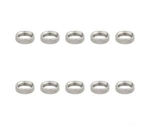 Tuercas de bloqueo de válvula de tubo interior de bicicleta, juego de 10 piezas de aleación de cobre para válvulas Presta, mejora la fiabilidad durante conducción todoterreno y urbana (C)