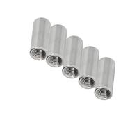 Tuercas de conector redondas, espaciadores de acero inoxidable 304, buje de separación de tornillo de metal, espaciador redondo de acabado liso, 5 piezas 5pcs M4*8 * 20
