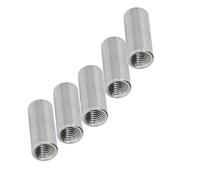 Tuercas de conector redondas, extensión de acero inoxidable 304, tuerca de acoplamiento redonda gruesa, tuerca de manguito de junta de conector, 5 piezas 5pcs M6*16 * 20
