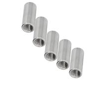 Tuercas de conector redondas, tuerca de acoplamiento de estilo hexagonal largo, cuerpo redondo de acero inoxidable 304, 5 piezas 5pcs M4*6 * 8
