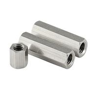 Tuercas de conexión hexagonales largas, Tuerca de acoplamiento hexagonal de acero inoxidable 304 M3-M6 20-50 mm 1-5 piezas(Length 35mm,M4 5PCS)