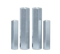 Tuercas de conexión hexagonales largas, Tuerca de acoplamiento hexagonal M8x12x(16-60) mm Acero inoxidable 304 Paquete de 10(M8x12x16mm)