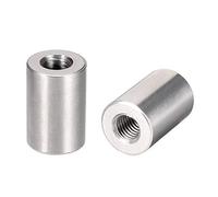 Tuercas de conexión redondas, M10 x 30 mm, barra de manguito de altura, tuerca de espárrago, acero inoxidable 304, paquete de 10