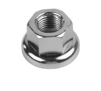 Tuercas de eje de bicicleta de pista, 2 piezas hechas de acero inoxidable para roscas de cubo M9 M10 utilizadas en engranajes fijos y bujes traseros delanteros de bicicleta de una sola velocidad (M10)