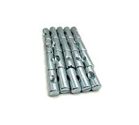 Tuercas de fijación de muebles M6 x 25 mm, 20 unidades, tuercas de fijación para cunas, camas y sillas. Paquete plano de tuercas de rosca central