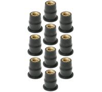 Tuercas de goma M5 para motocicleta, hechas de ABS, cobre, se puede utilizar para reemplazar viejas o rotas, el método de uso es simple y no lo hará, puedes comprar este práctico producto en el