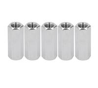 Tuercas de hardware - 20 piezas M3 de acero inoxidable con pernos de acoplamiento roscados hexagonales y tuercas largas - Tornillos for máquina, conectores de fijación(M3*6 * 5)