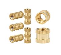 Tuercas De Inserción Calor Latón for Impresora 3d, M3 M4, Moldeado Por Fusión, Inyección, Inserto Roscado, 50 Uds(10mm,M3(OD4mm) 50Pcs)