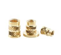 Tuercas de inserción de latón con brida tipo T, tuercas de rosca integradas de fusión en caliente moleteadas M2-M8 for cuaderno de impresión 3D(10pcs,M2.5x3x4x5)