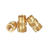 Tuercas de inserción de latón M1-M2 de 20 a 50 piezas, de doble sarga, roscadas termofusibles para impresora 3D.(M2x5x4mm-20pcs)