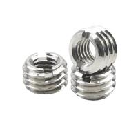 Tuercas de inserción de rosca roscada Tuerca de inserción de manguito M2-m12, M8 X 1.25 m10X1.25 2, Longitud 12mm