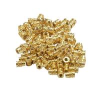 Tuercas De Inserción Latón for Impresora 3d, Roscadas Doble Sarga, M4, M5, M6, 100-2000 Uds