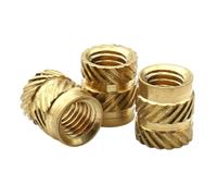 Tuercas De Inserción Moleteadas Latón M4 M5, 10/20 Piezas, for Inserciones, Orificio Pasante(7mm,M5 x od7.5 (10pcs))