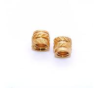Tuercas de inserción termofusible de latón con impresión 3D, 300 Uds. De inserciones roscadas de cobre, patrón de ocho caracteres izquierdo y derecho, ID XHX OD(M2*5 * 3.5)