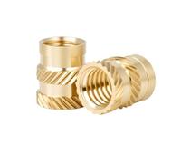 Tuercas De Inserción Termofusibles De Latón M1.4-M8 Insertos Roscados Termofusibles for Impresoras 3D Y Moldeo Por Inyección(M1.6x3x2.5 (100pcs))