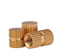 tuercas de inserto roscado, Tuercas de inserción roscadas moleteadas latón, empotradas, M2, .5, M3, M4, M5, M6, varios tamaños(Blind Hole,3MM (50PCS)-M3 (OD 5MM))