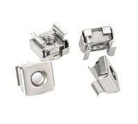 Tuercas de jaula a presión, Tuerca enjaulada de casete flotante, M4-M12 de acero inoxidable, 1-10 Uds., montaje en estante for gabinete de servidor(2Pcs M10)