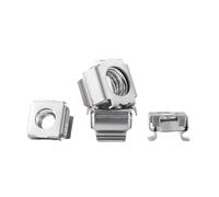 Tuercas de jaula de acero inoxidable, Tuerca enjaulada flotante for rack de servidores M4 M5 M6 M8 Paquete 3 piezas(304 Stainless Steel,M4-3Pcs)