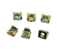 Tuercas de jaula flotantes, Caja elástica de casete de tuercas enjauladas flotantes de acero inoxidable M4-M12 5-10 piezas(M6 10pcs)
