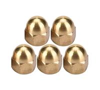 Tuercas de Latón Ciegas con Cabeza Abovedada, M6, 20 Unidades, Hexagonales, para Fijación de Neumáticos y Ejes