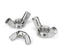 Tuercas De Mariposa 2-20 tuercas de mariposa acero inoxidable M3 M4 M5 M6 M8 M10 M12 for apretar a mano(M6-10pcs)