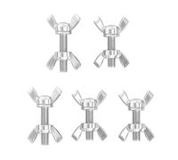 tuercas de mariposa, 5 tornillos de mariposa acero inoxidable - Tornillos doble cabeza for fijación herramientas y maquinaria bricolaje(M3*6mm)