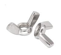 Tuercas de mariposa de acero inoxidable, tuercas de mariposa, cierres de tuercas de tornillo manual (20 piezas M3)