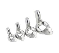 tuercas de mariposa de apriete manual, 10 Tuercas De Mariposa M4 Acero Inoxidable 304, Galvanizado(Stainless-M4 x10pc)