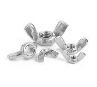 Tuercas De Mariposa Lote de 10 tuercas mariposa acero inoxidable galvanizado, M3, M4, M5, M6, M8, M10 y M12, for apretar a mano(Stainless Steel,M10 x10pc)