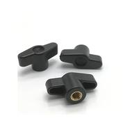 Tuercas de mariposa, tuercas de mano, tuerca de mariposa 5 piezas M4 M5 M6 M8 Tuerca de ajuste manual/baquelita tipo T Mango de cabeza de plástico Tuercas de pulgar Perno de ciruela de madera Tuercas