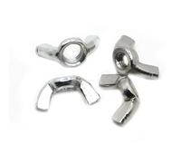 Tuercas De Mariposa Tuercas de mariposa acero inoxidable 304, zincadas, apriete a mano, M3, M4, M5, M6, M8, M10, M12(304 Stainless Steel,M3 10pcs)