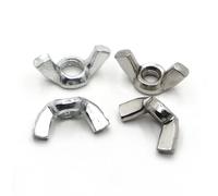 Tuercas De Mariposa Tuercas de mariposa M3 M4 M5 M6 M8 M10 M12 acero inoxidable 304 al carbono galvanizado Tuerca apriete manual(Zinc Plated Steel,M6 10pcs)
