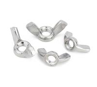 Tuercas De Mariposa Tuercas de mariposa M3 M4 M5 M6 M8 M10 M12 Tamaño Rosca completa Paso estándar Acero inoxidable 304(M5 (20pcs))