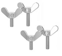 Tuercas de mariposa, Tuercas de mariposa M5*8-100 mm Acero inoxidable 304 Paquete de 4(M5*100mm)